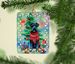 Kerry Blue Terrier Christmas Porcelain Ornament Christmas Tree Hanging Decorations For Home Christmas Holiday, Rectangle, Gift, Multicolor_maomaolike.com