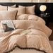 Class A Carved Milk Velvet Rabbit Fur Ball Four-Piece Set Light Luxury Style Three-Dimensional Coloring Burnout Cow_maomaolike.com