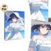 Seaside Anime Girl Painting Poster, Soft-toned Anime Style Poster, Tranquil Ocean-view Artwork, Suitable For Bedroom And Living Room Wall Decor_maomaolike.com