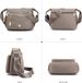 Stylish Shoulder Bag PU Leather Trendy Crossbody Bag Solid Color Tote Bag With Adjustable Guitar Strap Cell Phone_maomaolike.com