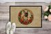 French Bulldog Christmas Flowers Doormat Front Door Mat Indoor Outdoor Rugs For Entryway, Non Slip Washable Low Pile, 24H X 36W_maomaolike.com