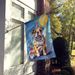 English Bulldog Happy Birthday House Flag Large Porch Sleeve Pole Decorative Outside Yard Banner Artwork Wall Hanging, Polyester, House Size, Multicolor_maomaolike.com