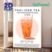 Thai Iced Tea Painting Poster, Vibrant Hand-painted Style Poster, Illustrated Creamy Orange Beverage In Glass, Brings Exotic Culinary Vibe Ideal For_maomaolike.com