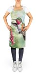 Calliope Hummingbird Apron Cooking Kitchen Server Baking Crafts Gardening For Adult Women Men, Unisex, Large, Multicolor_maomaolike.com