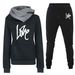 Women's Clothing Women's sweatshirt suit hoodie sports letter LOVE suit fashion and leisure hot style_maomaolike.com