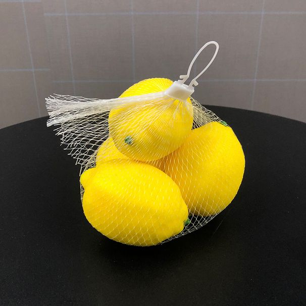 Factory Direct Sale Artificial Fake Yellow Lemon Fruit Model Foam Styrofoam Material Photography Prop Decoration_maomaolike.com