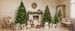 8FT, 6FT, 4FT Pre-Lit Pencil Christmas Trees, 3-set Slim Artificial Christmas Tree With Snow Flocking, Xmas Holiday Decoration Tree, 1455 Branch Tips, 520 LED Lights, 11 Lighting Modes_maomaolike.com