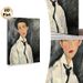 Gentleman Portrait Painting Poster, Vintage Expressionist Style Poster, Soft-toned Portrait Of A Man In Shirt And Tie, Classic Artistic Decor For_maomaolike.com