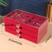 Three-layer Storage Bo, Drawer-style, Large Capacity, Anti-oidation, Earrings, Rings, Necklaces, Bracelets, Jewelry_maomaolike.com