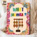 Jhumka Themed Painting Poster, Vibrant Ethnic Style Poster, Colorful Indian Jhumka Earrings With Intricate Floral Border, Eye-catching Cultural Decor_maomaolike.com