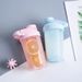 1pc 16.9oz/500ml Shaker Protein Powder Shake Water Plastic Mixing Cup Body Building Exercise Bottle_maomaolike.com