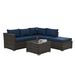 Patio Furniture, Outdoor Furniture, Seasonal PE Wicker Furniture, 4 Set Wicker Furniture With Tempered Glass Coffee Table,_maomaolike.com