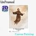St. Joseph Of Cupertino Painting Poster, Soft Watercolor-style Levitating Saint With Glowing Halo Poster, Inspirational Religious Decor Ideal For_maomaolike.com