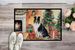 Collie Cozy Christmas Doormat Front Door Mat Indoor Outdoor Rugs For Entryway, Non Slip Washable Low Pile, 24H X 36W_maomaolike.com