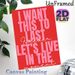 Inspirational Quote Painting Poster, Bold Red & Pink Typographic Poster, Heartfelt Motivational Text To Cherish Present Moments, Ideal For Bedroom_maomaolike.com
