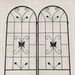 4 Pack Metal Garden Trellis 86.7" X 19.7" Rustproof Trellis For Climbing Plants Outdoor Flower Support Black_maomaolike.com