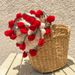 Bamboo Pattern Rose Bouquet Blanket, Cozy Nap Air-conditioned Rooms, Velvet For Girlfriend, Skin-friendly Blanket_maomaolike.com