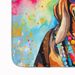 Doberman Pinscher Hippie Dawg Memory Foam Kitchen Mat Machine Washable Anti-Fatigue Mat Cushion Comfort Bath Mat Or Kitchen Rug_maomaolike.com