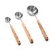 Coffee Bean Powder Long Wooden Handle Measuring 304 Stainless Steel 15g Gram Spice Spoon_maomaolike.com