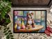 Decorating Easter Pit Bull Terrier Doormat Front Door Mat Indoor Outdoor Rugs For Entryway, Non Slip Washable Low Pile, 24H X 36W_maomaolike.com