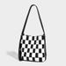 Handmade Vintage Checkered Bucket From The Source Factory, Women's For Spring/summer 2026, Versatile And Fashionable Underarm Bag_maomaolike.com