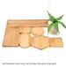 6Pcs Flowerpot Wooden Bamboo Tray Stand Indoor Plate Nursery Plant Holders Garden Saucers Storage Desktop Bonsai Decoration_maomaolike.com