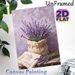 Lavender & Bee Themed Painting Poster, Soft-toned Still Life Art Poster, Serene Floral Design To Add Cozy Atmosphere For Living Room, Dining Area_maomaolike.com