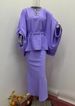 Women's Clothing Autumn New Round Neck Bat Sleeve Waist Slim Dress Suit for Women_maomaolike.com
