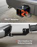 70" X 30" X 6", Hitch Cargo Carrier, 500 Lbs Capacity Hitch Cargo Carrier With Nighttime Reflective Reminder, Folding Hitch Mount Cargo Carrier With Hitch Lock For 2" Receiver, Fit For SUVs_maomaolike.com