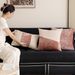 Household Accessories Sofa Pillow Cover Ice Flower Velvet Pink Design Home Decoration Pillow Office Hotel Cushion Backrest_maomaolike.com
