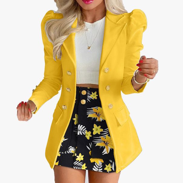 new women's clothing printing elegant temperament commuting slim suit suit_maomaolike.com