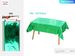137 X 274cm Plastic Tablecloth Rectangle Table Covers Metallic Party Tablecloth Foil Table Cover For Birthday Wedding Christmas Green 12PCS_maomaolike.com