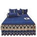 Milk Skirt Four-Piece Set Coral Winter Thickened Fleece Quilted Crystal Velvet Bed Cover Single Piece Detachable_maomaolike.com