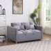 3 In 1 Sleeper Sofa Couch Bed, Small Teddy Convertible Loveseat Futon Sofa Pull Out Bed, Adjustable Backrest, Pillows For Living Room Apartment_maomaolike.com