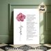 Serenity Prayer Painting Poster, Soft Watercolor Pink Floral Poster, Inspirational Religious Text Design, Ideal For Home, Bedroom And Quiet Prayer_maomaolike.com