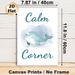 Calm Corner Themed Painting Poster, Soft Watercolor Cute Narwhal Poster, Gentle Soothing Decor Suitable For Office, Living Room Or Quiet Resting Space_maomaolike.com