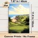Coastal Golf Course Painting Poster, Serene Soft-illustrated Seaside Golf Course Scene Poster, Calming Scenic Decor Ideal For Home, Office & Golf Club_maomaolike.com