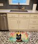 Scottish Terrier Hippie Dawg Memory Foam Kitchen Mat Machine Washable Anti-Fatigue Mat Cushion Comfort Bath Mat Or Kitchen Rug_maomaolike.com