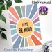 Just Be Kind Inspirational Painting Poster, Pastel Sunburst Pattern Poster, Warm Positive Message Decor For Home, Office & Living Room_maomaolike.com