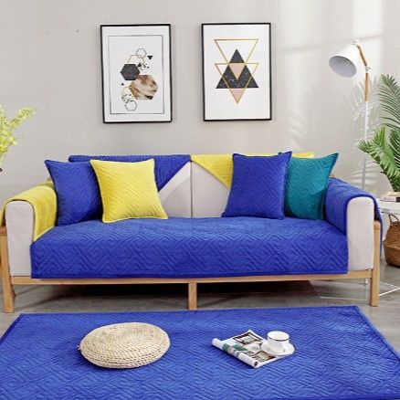 Fleece Sofa Cover Set - Quilted Armrest & Back Cushion Protector For Recliners And Nail Chairs_maomaolike.com