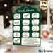 Wudu Chart Painting Poster, Elegant Dark Green Islamic Style Poster, Detailed Visual Guide Of Ritual Ablution Steps, Suitable For Home And Prayer Area_maomaolike.com
