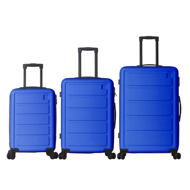 Luggage Sets ABS Hardshell 3pcs Luggage, Lightweight Durable Suitcase Sets Spinner Wheels Suitcase 20''24''28'' (BLUE)_maomaolike.com