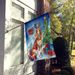 Saluki Christmas Reindeer House Flag Large Porch Sleeve Pole Decorative Outside Yard Banner Artwork Wall Hanging, Polyester, House Size, Multicolor_maomaolike.com