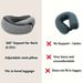 Memory Foam U-shaped Pillow Snail Style Travel Neck Support Portable Adjustable Soft Noon Break Sleep Pillows_maomaolike.com