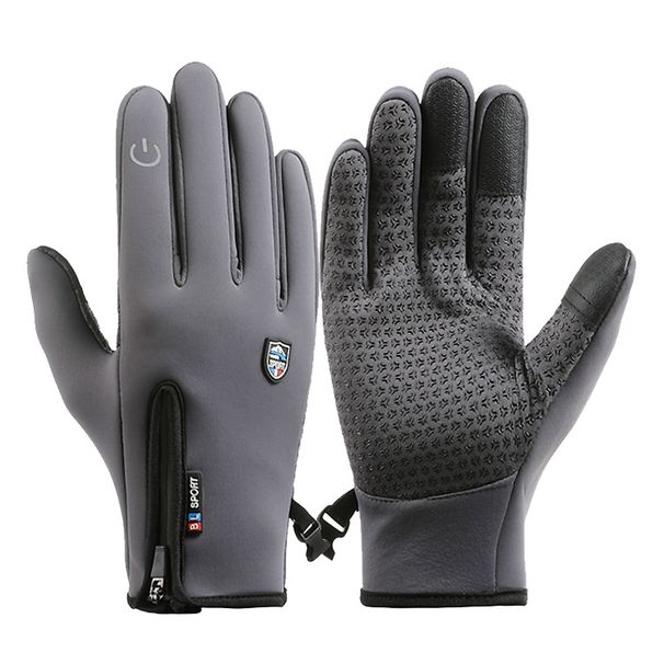 New gloves men and women cross border autumn and winter skiing waterproof fleece touch screen non slip cycling sports warm gloves_maomaolike.com