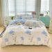 Spring New Plant Cashmere Four-Piece Fresh Dormitory Single Three-Piece SetLight Luxury Quilt Cover_maomaolike.com