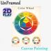 Color Wheel Painting Poster, Vintage-style Detailed Color Classification Chart Poster, Practical Color Theory Reference, Ideal For Art Studio, Home_maomaolike.com