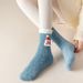 Christmas sock Christmas socks coral velvet socks women's mid-tube socks autumn and winter home cute plus velvet thick warm month socks_maomaolike.com