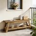 Entryway Bench, 2-Tier Foyer Seating Bench With Shoe Storage_maomaolike.com