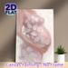 Blush Floral Painting Poster, Soft-hued Textured Impressionist Style Poster, Delicate Aesthetic Wall Decor Suitable For Bedroom, Living Room_maomaolike.com